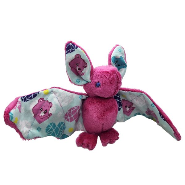 Pink Care Bear Bat Plush - Handmade | Pirate Spirit - One of a Kind