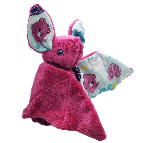 Pink Care Bear Bat Plush - Handmade | Pirate Spirit